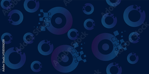 Blue background  triangle design and soles pattern line style simple good art simple