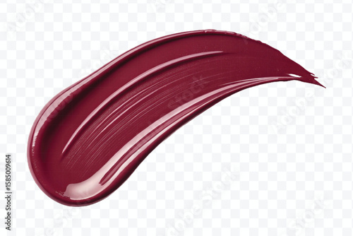 realistic 3d lipstick smudges in different color style isolated on transparent background	