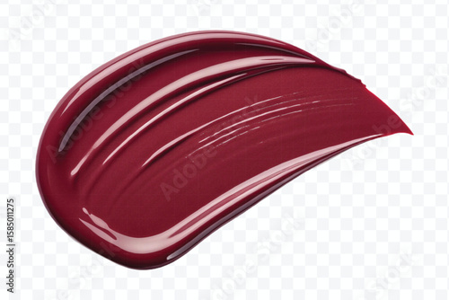 realistic 3d lipstick smudges in different color style isolated on transparent background	