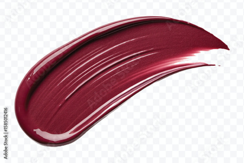 realistic 3d lipstick smudges in different color style isolated on transparent background	