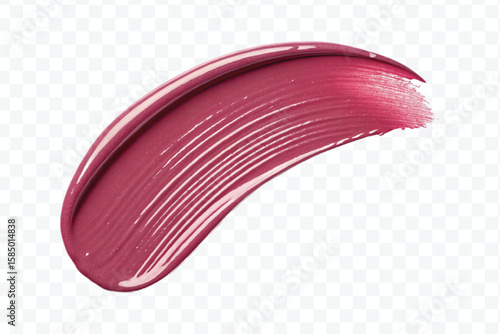 realistic 3d lipstick smudges in different color style isolated on transparent background	