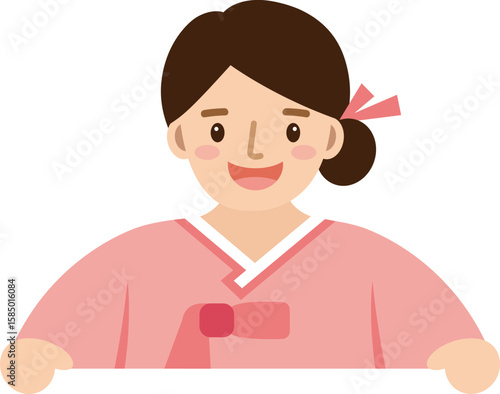 한복을 입은 여자