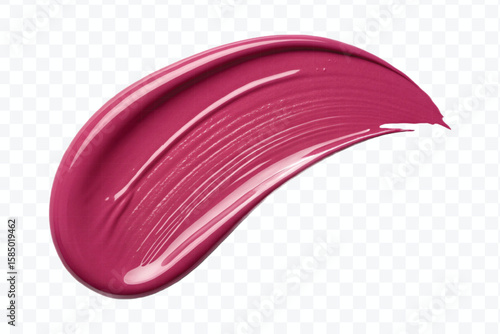 realistic 3d lipstick smudges in different color style isolated on transparent background	