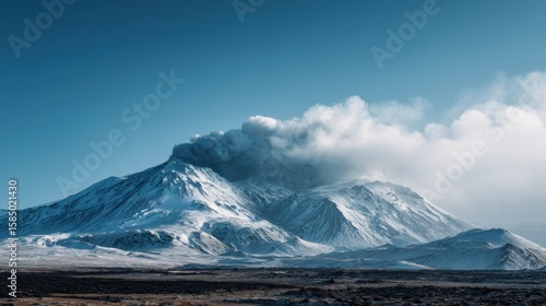 Wallpaper Mural Majestic Snow-Capped Mountain Peak Surrounded by Clear Blue Skies and Lush Green Valleys Evokes a Sense of Tranquility and Natural Wonder Torontodigital.ca