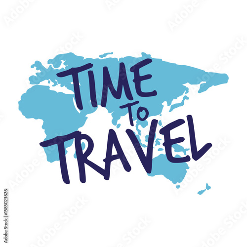 Travel Invitation: Captivating visual embodies a world map silhouette, artfully showcasing the irresistible allure of travel. Evoking wanderlust, adventure, and exploration.
