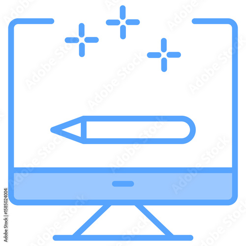 Front End Blue Icon