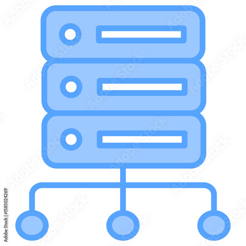 Proxy Server Blue Icon