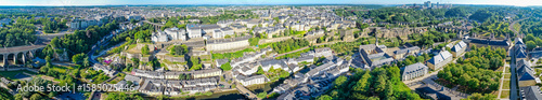 Aerial view of Luxembourg city 