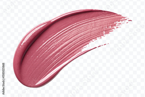 realistic 3d lipstick smudges in different color style isolated on transparent background	