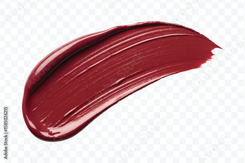 realistic 3d lipstick smudges in different color style isolated on transparent background	