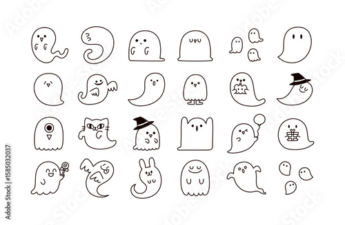 ハロウィンのアイコンセット
