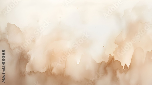 Gentle gradient of natural earth tones in a serene and artistic watercolor wash background.