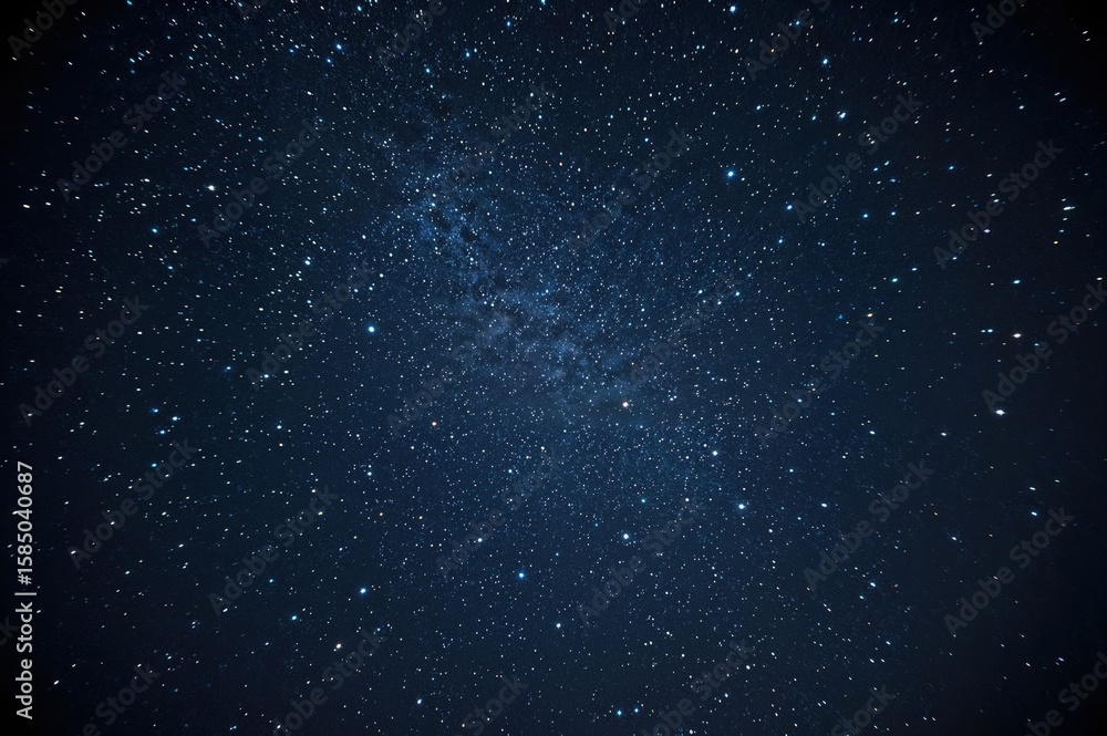 Obraz premium Infinite night sky filled with glowing constellations and soft cosmic dust, creating a peaceful and magical visual experience