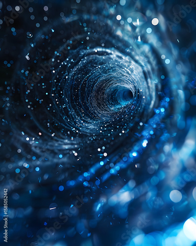 Wallpaper Mural Vortex of stars and light cosmic depths abstract image digital art close-up space journey Torontodigital.ca