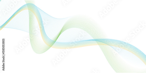 Design elements. Wave of many gray lines. Abstract wavy stripes on white background isolated. Creative line art. Vector illustration EPS 10.
