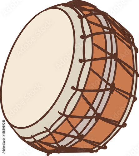 Photography buk korean music instrument clipart