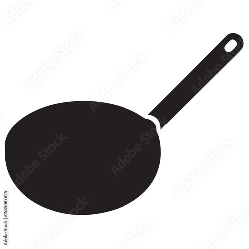 Silhouette Style Vector Cooking Pan Logo Design – Kitchenware Icon for Culinary Branding, Restaurant Menus, Chef Logos, Cooking Class Promotions, Food Blog Graphics, and Kitchen Product Packaging