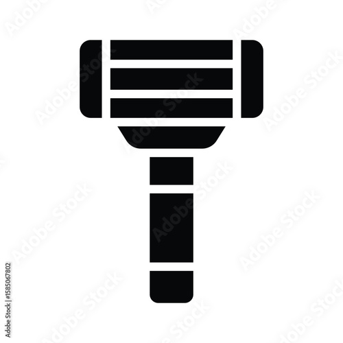 Easy to edit glyph icon of safety shaving razor