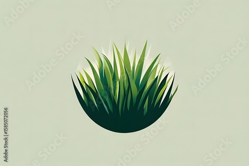 ia generated. green grass background. green grass with green leaves