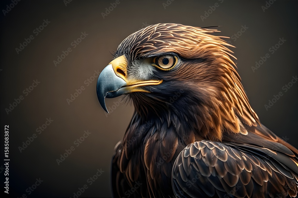 Obraz premium ia generated. golden eagle. Majestic Golden Eagle in Its Natural Habitat