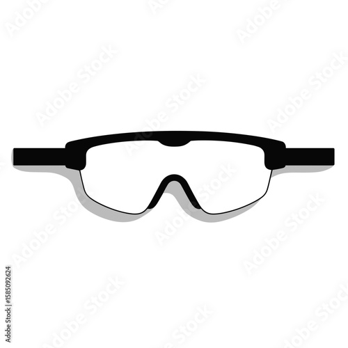 Ski goggles isolated on white, ski goggles are essential safety gear for snow sports. These ski goggles protect eyes from glare and sun, ensuring clear vision in challenging conditions.