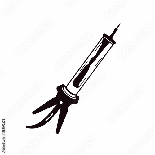 Sealant gun tool dispenses a sealant for construction, repair and home improvement. Sealant gun is vital for caulking and filling gaps, dispensing materials like silicone and adhesives