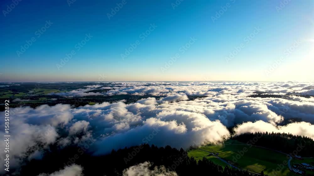 arafed view of a valley with a lot of clouds in the sky arafed view of a valley with a lot of clouds in the sky