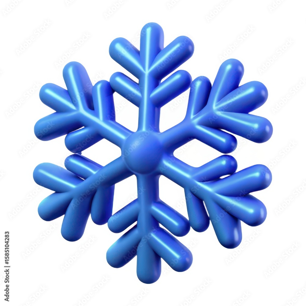 3D Snowflake Icon 3D Snowflake Icon