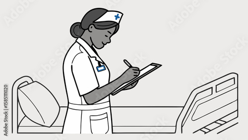 Female doctor explaining brain scan results on a screen to a patient during a medical consultation.