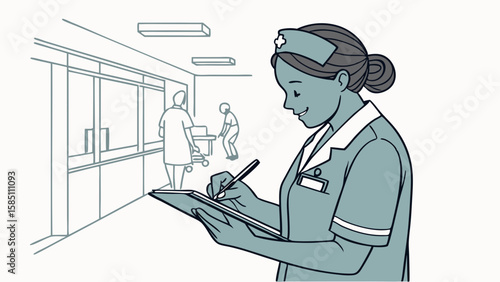 Female doctor explaining brain scan results on a screen to a patient during a medical consultation.
