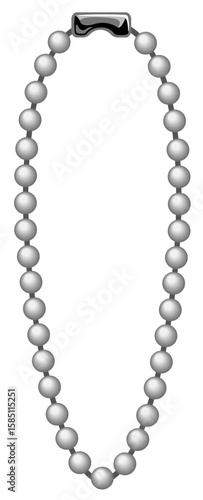 シンプルなボールチェーンのベクターアイコンイラスト(Simple Ball Chain Vector Icon Illustration)