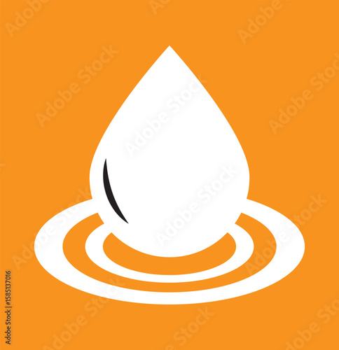 Water drops icon. water or oil drop symbol. water drop and splash sign. splash water drop, vector illustration. Water drop icon sign vector