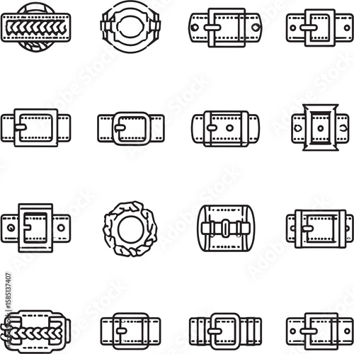 Minimalist Belt Chain Outline