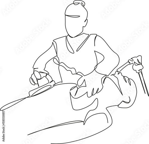 One continuous single drawing line art flat doodle hospital, patient, defibrillator, equipment, cpr, expertise, rescue, shock, clinic. Isolated image hand draw contour on a white background, hand draw