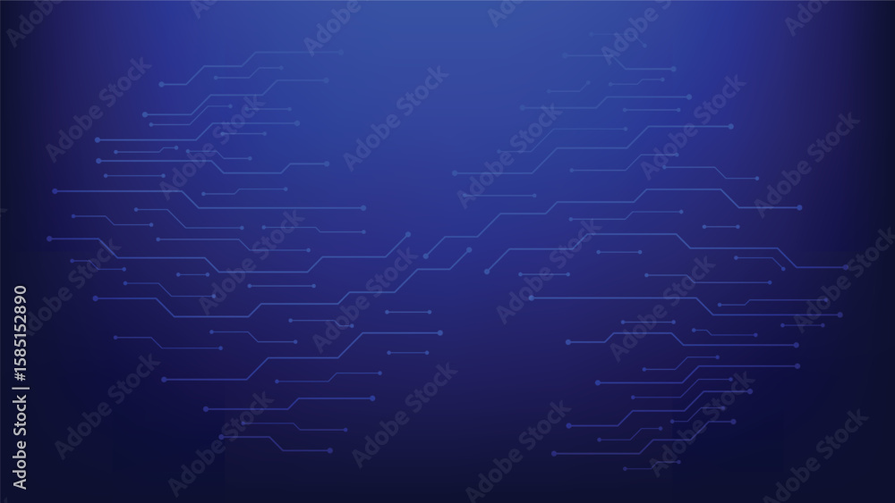 Fototapeta premium abstract technology background with blue circuit board 