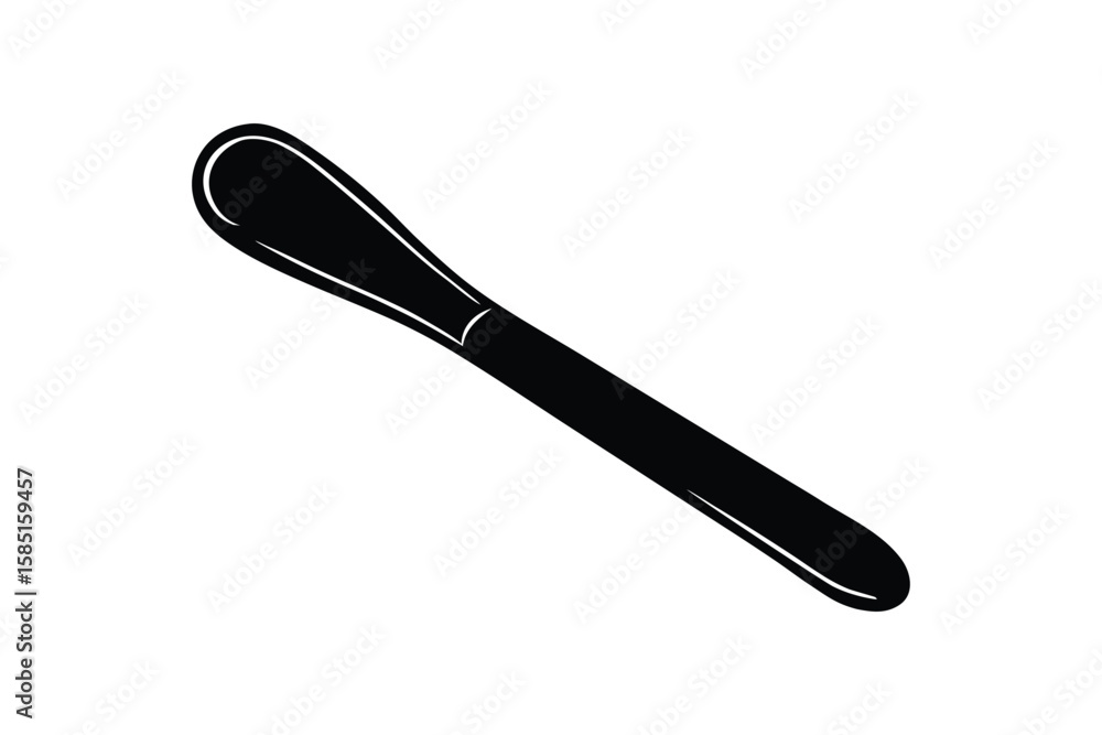 Silhouette art illustration of a tongue depressor.eps Silhouette art illustration of a tongue depressor.eps