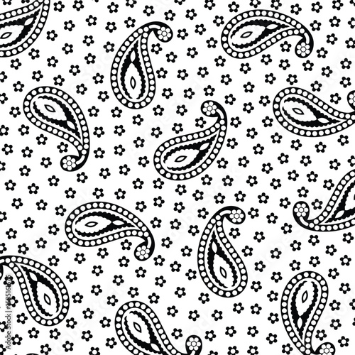 Paisley Flower Design Pattern, background, texture, fabric, paper print.