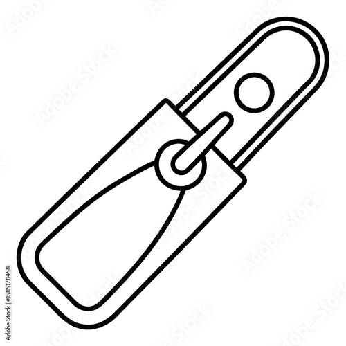 Industrial Clamp Icon in Clean Line Style