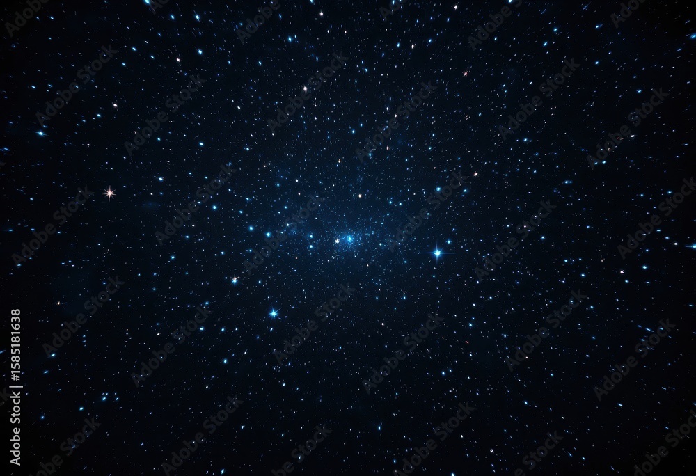 Fototapeta premium Vast expanse of the night sky with countless shining stars background