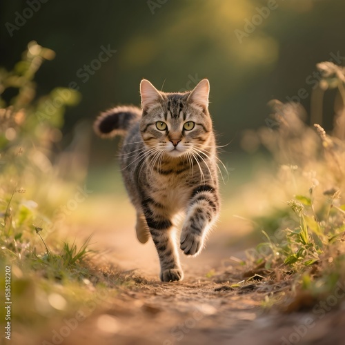 Wallpaper Mural 카메라로향해달리는고양이액션사진 Torontodigital.ca