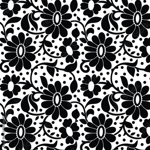 Floral pattern flower design, background, texture, fabric print.