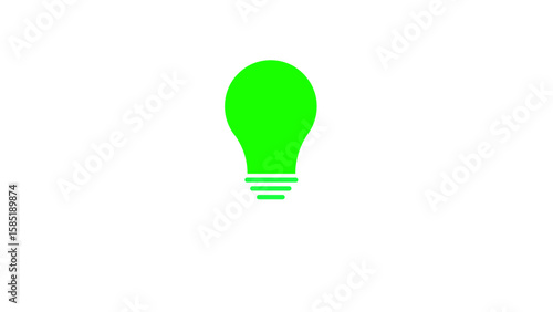 Light bulb icon animation, idea icon, lamp icon, simple bulb logotype icon animation