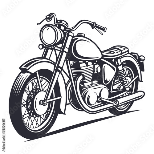Classic motorcycle emblem vintage motorcycle retro