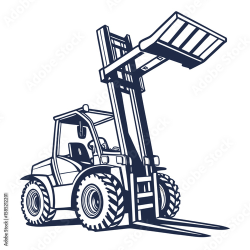 Heavy duty forklift lifting platform construction industrial
