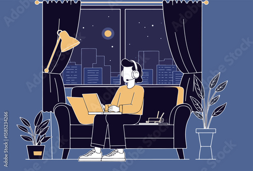 Remote Work at Night
