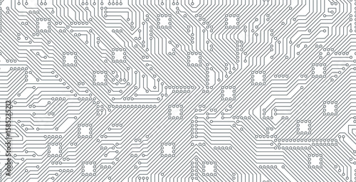Seamless technology motherboard connection background.