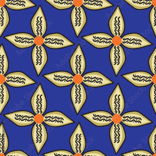 vintage floral seamless pattern. Rich with nostalgia and classic elegance, this pattern evokes the charm of a bygone era for print and textile
