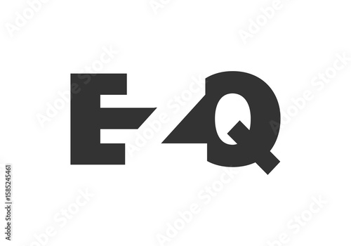 EZQ logo design. Initial letter E Z Q bold font style for tech startups, consulting, corporate branding. Creative company name, headlines typography identity, trendy logotype.