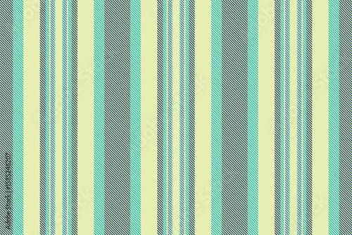 Parm seamless textile stripe, presentation vertical lines pattern. Repeat fabric background vector texture in light and cyan colors.