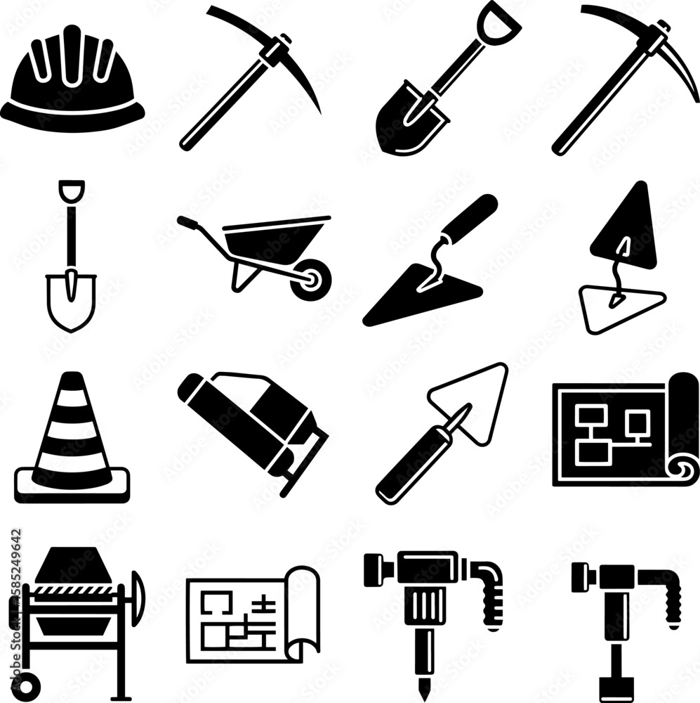 custom made wallpaper toronto digitalDiscover a comprehensive construction tools icon set perfect for representing various building and repair equipment, transparent background